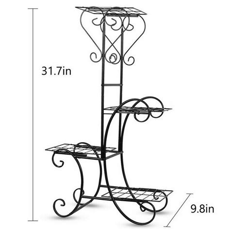 Casa De Amor Metal Plant Stand: Flower Holder Pots Garden Yard Decor D