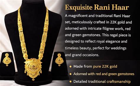 Buy Snehshop™ 1.5gm Gold Polish Bridal Rani Haar Necklace Set with ...