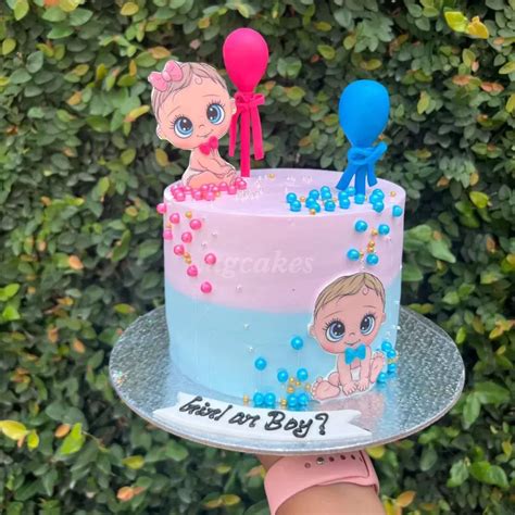 Girl or Boy Baby Shower Cake - Premium Quality, Urgent Delivery by UG ...
