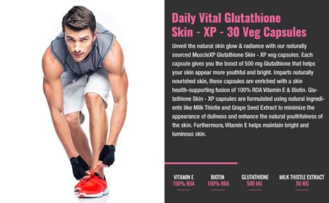 MuscleXP Glutathione Skin-XP Daily Vital, For Bright & Luminous Skin ...