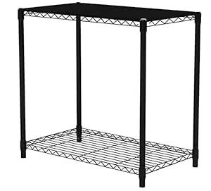 Storage Organizer Rack | 2 Tier Wire Shelf | Steel Storage Solution ...