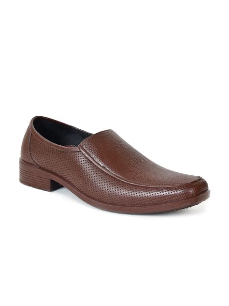 Ajanta Men Textured Formal Slip on Shoes - Price History