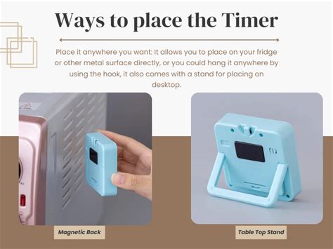 RIVAAN Digital Magnetic 2-in-1 Timer and Stopwatch - Kitchen Timers ...