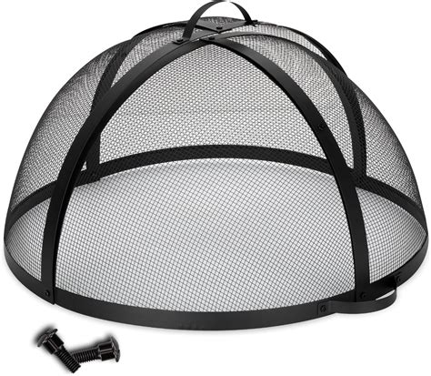 Amazon.com: Fire Pit Screen with Open Lift 36" - Fire Pit Spark Screen ...