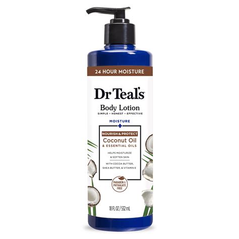 Dr Teal's Body Lotion, Moisture + Nourishing with Coconut Oil ...