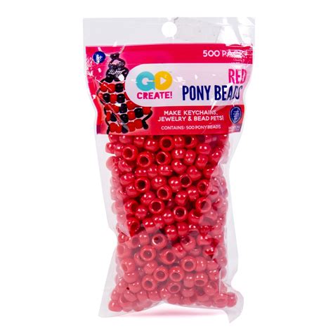 Buy Kids Craft Plastic Pony Red Beads Online at Lowest Price in Ubuy ...