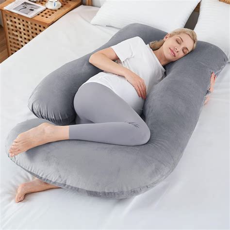 Sasttie Pregnancy Pillows for Sleeping, U Shaped Full Body Pillow for ...