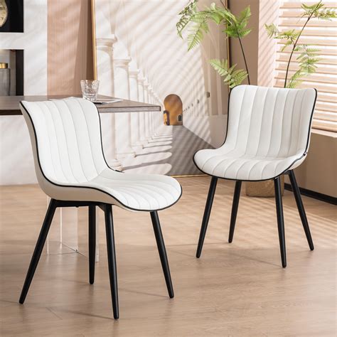 Amazon.com - Nalupatio Modern Dining Chairs Set of 4, Comfy Dining Room ...
