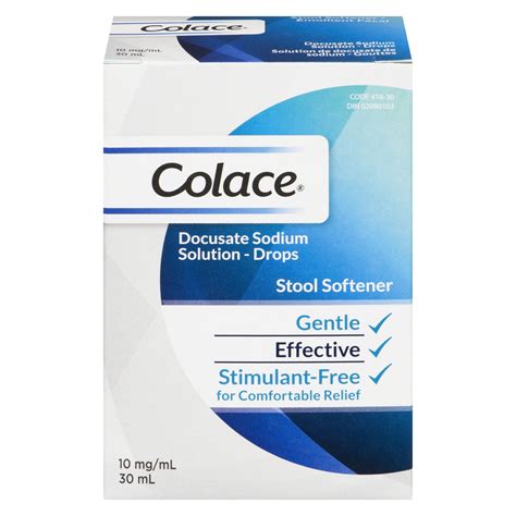 Colace Docusate Sodium Stool Softener Solution Drops | Walmart Canada
