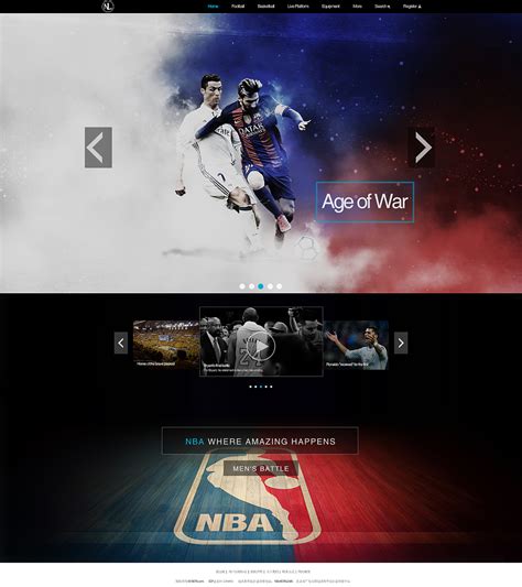 体育网站设计欣赏-海淘科技