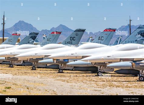 Davis-Monthan Air Force Base AMARG boneyard in Tucson, Arizona Stock ...