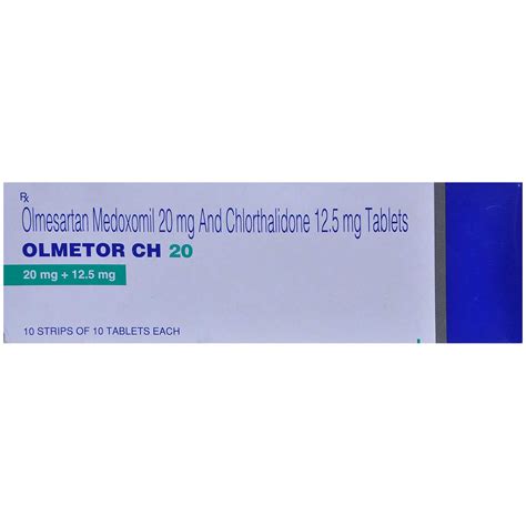 Olmetor CH 20 Tablet | Uses, Side Effects, Price | Apollo Pharmacy