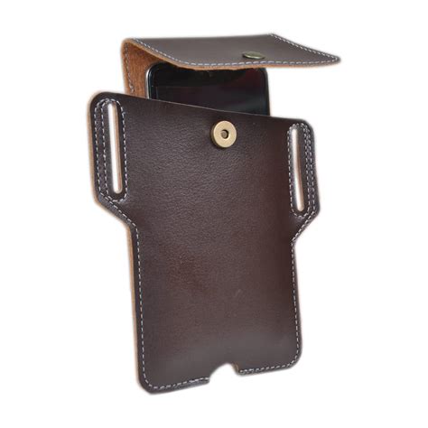 ALANG PRODUCTS Holster for Mobile Leather Mobile Pouch Waist Belt Case ...