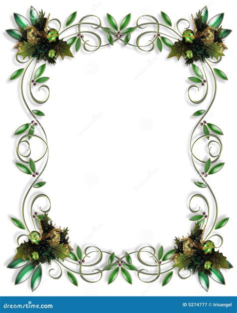 Christmas border design stock illustration. Illustration of decoration ...