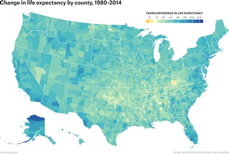 Image result for Life Expectancy by County Map