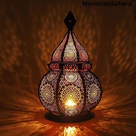 Moroccan Lantern: Golden Light Arab Lamp, Home Decor (15 Inches) - Etsy ...