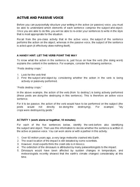 Active Voice Exercise 的图像结果