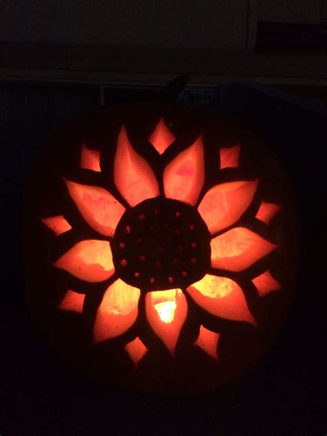 Flower Pumpkin Carving Template