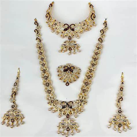 Silver Plated Indian Wedding Bridal Jewellery Set – Jewel Palace