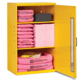 PIG® HazMat Spill Kit in Large Wall-Mount Cabinet - KIT328 — New Pig India