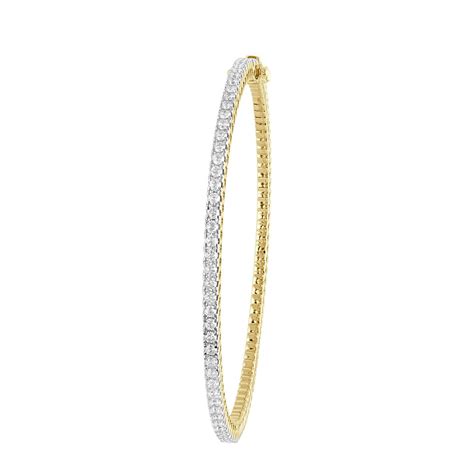 Buy Delicate 18KT Yellow Gold Diamond Crown Star Bangle OBA08031 Online ...