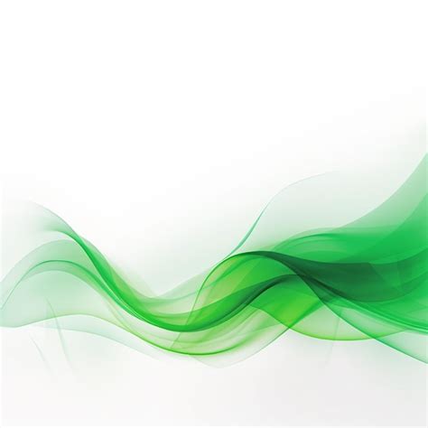 Abstract green wave background dynamic shapes | Premium AI-generated image