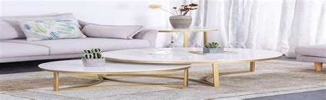 AALIYA MART Home Decor Coffee Tables Round Nesting Tables Set of 2 Tea ...