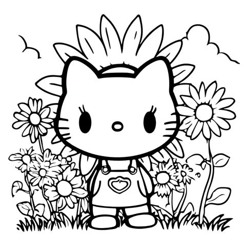 35+ Hello Kitty para colorear Gratis: ¡ternura sin fin!