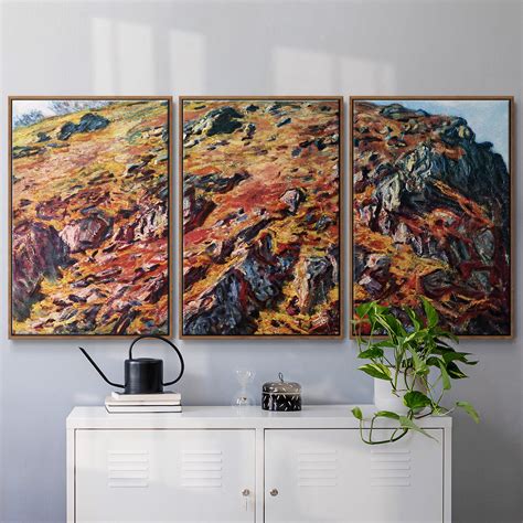 Vault W Artwork The boulder by Monet-Framed Gallery Wrapped Canvas ...