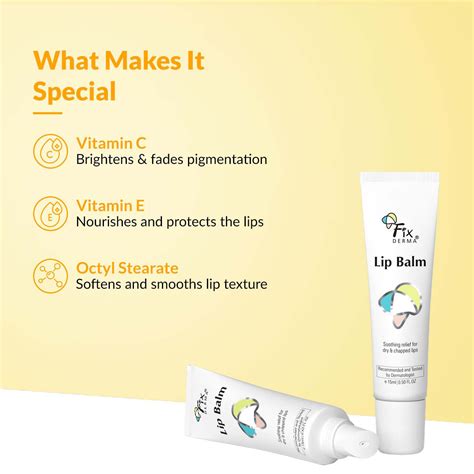 Buy Fixderma Lip Balm With Vitamin C & E, 15 ml | Hydrates & Nourishes ...