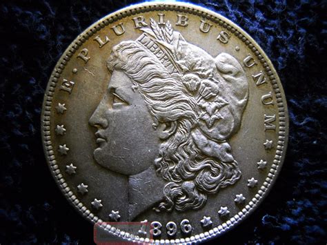 1896 - P Morgan Silver Dollar - Vf/au - Stunning Coin