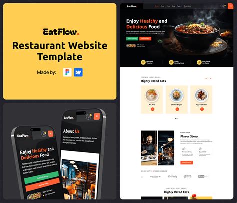 Best Restaurants Website Webflow Template :: Behance