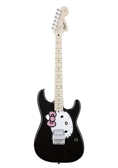Hello Kitty Electric Guitar w/ Gig Bag, Strap and Picks by Fender Rare ...