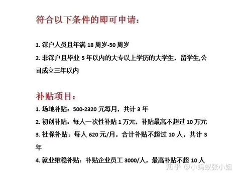 补贴申领 | 深圳市自主创业补贴及申领方法 - 知乎
