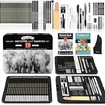 KALOUR 72-Pack Sketch Drawing Pencils Kit with India | Ubuy