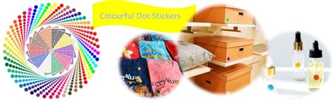 BlackDreams® 2000Pcs 12mm (0.5 inch) Dots Sticker Round Circle Blank ...