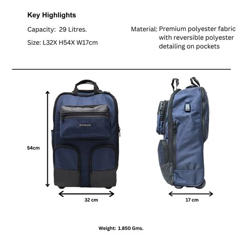 Ventura Backpack Trolley | Travel Bag Men/Women | Laptop Compartment ...