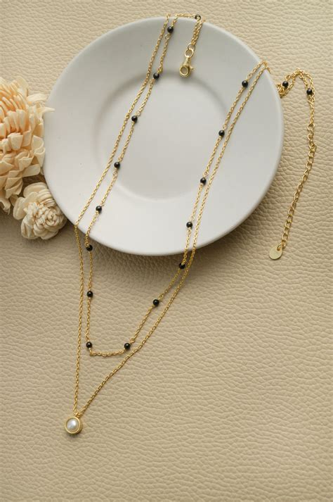 Buy Trending Multilayer With Pearl Gold Plated Sterling Silver ...