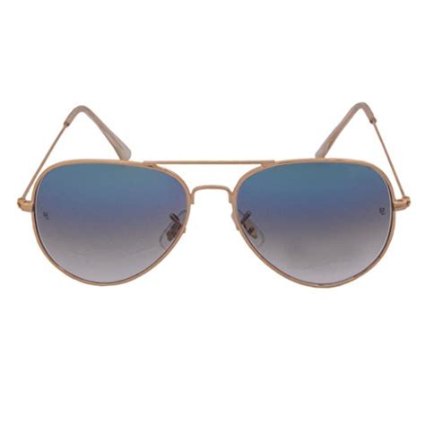 Buy Raylite Aviator Sunglasses (Gold-Gradient Blue)(Aviator-Gold ...