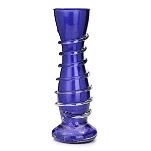 Buy Somil Glass Fp47 Flower Vase (22.86 X 7.62 cm, Blue) Online at Low ...