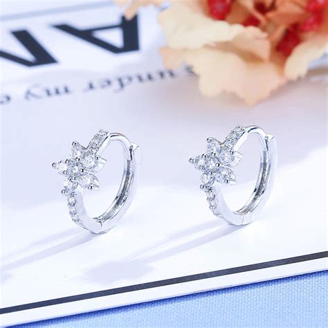 Designs & You Womens White Contemporary Half Hoop Earrings – Designs ...