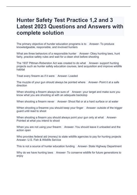 Ohio Hunter Safety Class