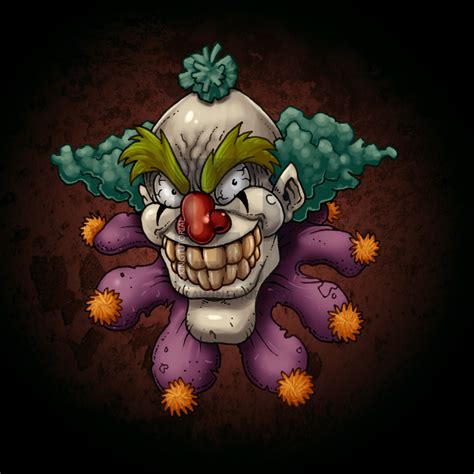 Creepy Clown Drawing
