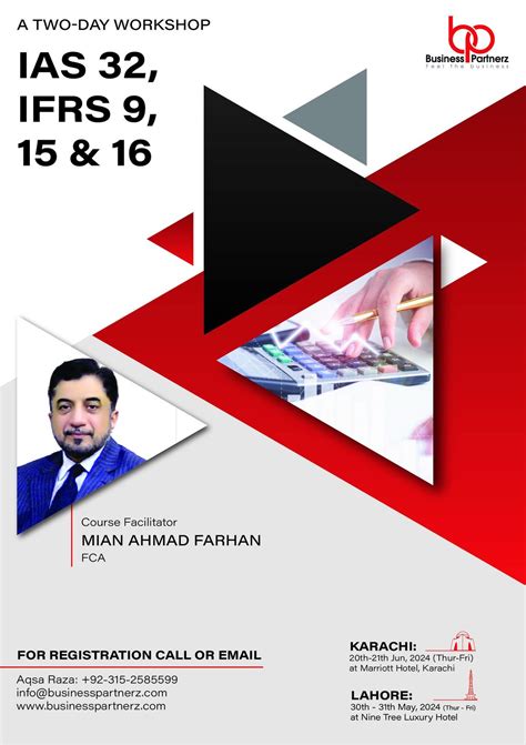 IAS 32, IFRS 9, 15 & 16, Karachi Marriott Hotel, 20 June 2024 ...