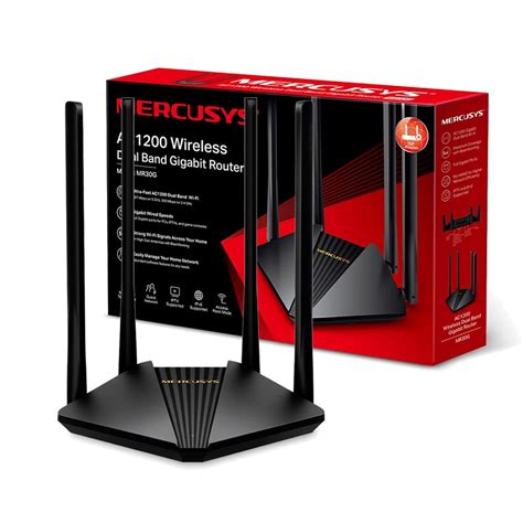 MERCUSYS MR30G AC1200 MU-MIMO Wireless Dual Band Gigabit WiFi Router ...