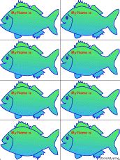 The Beach - Printable Name Tags - EnchantedLearning.com