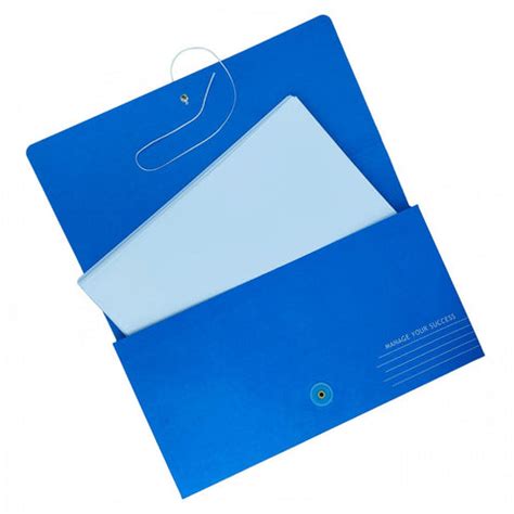 Buy Solo Kraftx Document Bag With String Closure Paper Blue A4 KB118 ...