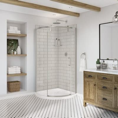 Shower corner wall panel 34.5-Inch-Wide Shower Walls & Surrounds at ...