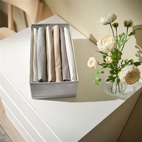 KOSINGEN box, light grey, 20x38x12 cm (7 ¾x15x4 ¾") - IKEA