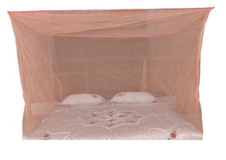 POPULAR Mosquito NET BADAM Pink, Large Size Bed, Luxury Feel, Easy to ...
